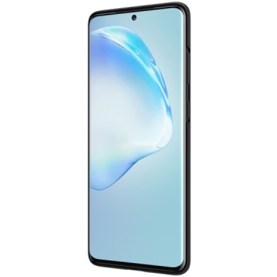 Samsung Galaxy S20+ Plus (G985) Nillkin Frosted Shield juodas plastikinis dėklas, nugarėlė | Priedai.lt