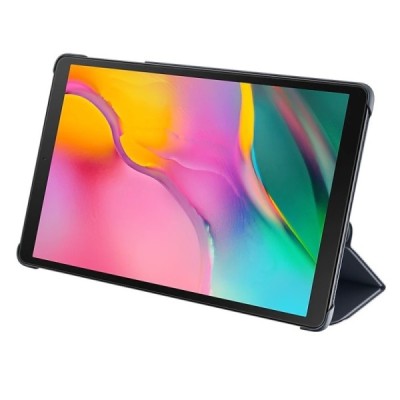 Originalus Samsung Galaxy Tab A 10.1 2019 (T515, T510) Book Cover EF-BT510 atverčiamas juodas odinis dėklas | Priedai.lt