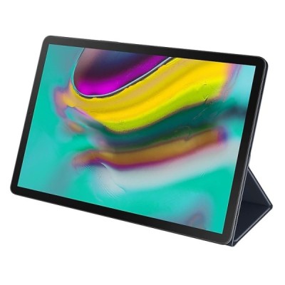 Originalus Samsung Galaxy Tab S5e (T720, T725) Book Cover EF-BT720 atverčiamas juodas odinis dėklas | Priedai.lt