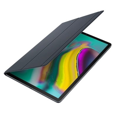 Originalus Samsung Galaxy Tab S5e (T720, T725) Book Cover EF-BT720 atverčiamas juodas odinis dėklas | Priedai.lt