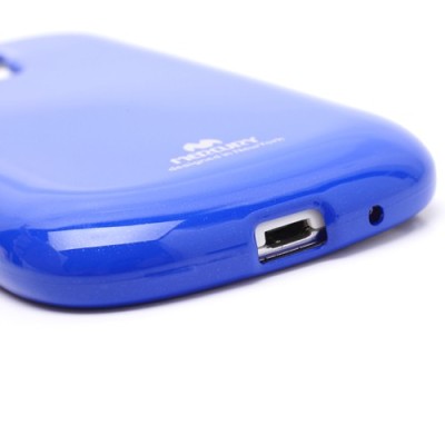 Mercury mėlynas Samsung Galaxy S3 mini i8190 TPU kieto silikono dėklas (nugarėlė) / Priedai.lt