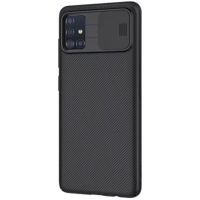 Samsung Galaxy A51 (A515) Nillkin CamShield juodas dėklas, nugarėlė su kameros apsauga | Priedai.lt
