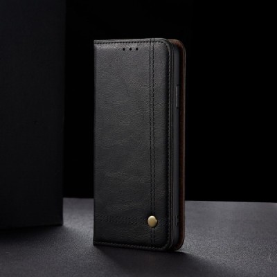 Deluxe atverčiamas juodas odinis Samsung Galaxy S20+ Plus (G985) dėklas - knygutė | Priedai.lt