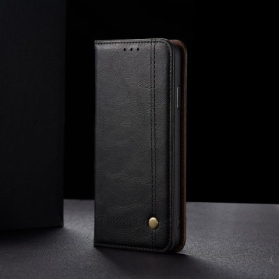 Deluxe atverčiamas juodas odinis Samsung Galaxy S20 (G980) dėklas - knygutė | Priedai.lt