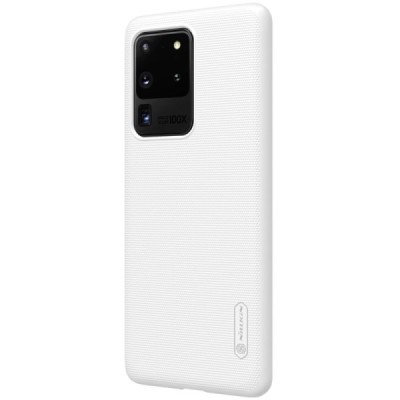 Samsung Galaxy S20 Ultra (G988) Nillkin Frosted Shield baltas plastikinis dėklas, nugarėlė | Priedai.lt
