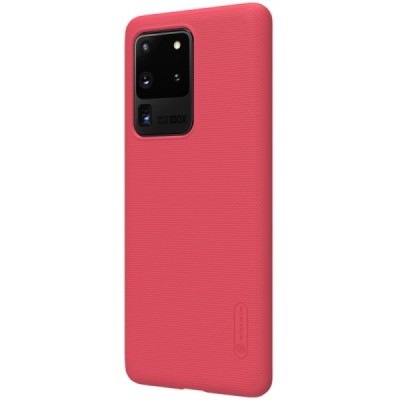 Samsung Galaxy S20 Ultra (G988) Nillkin Frosted Shield raudonas plastikinis dėklas, nugarėlė | Priedai.lt