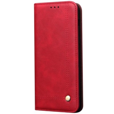 Deluxe atverčiamas raudonas odinis Samsung Galaxy S20 (G980) dėklas - knygutė | Priedai.lt