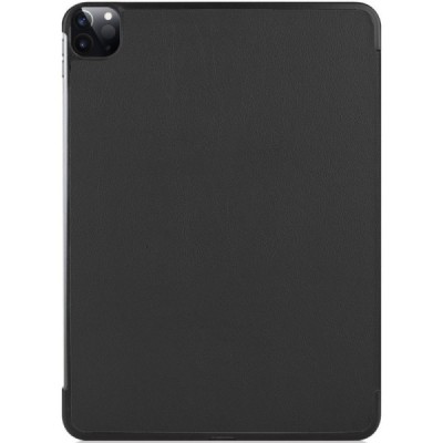 Apple iPad Pro 11 (2022 / 2021 / 2020 / 2018) atverčiamas juodas odinis dėklas - knygutė | Priedai.lt