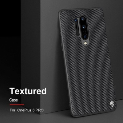 OnePlus 8 Pro „Nillkin“ Textured Case juodas dėklas - nugarėlė | Priedai.lt