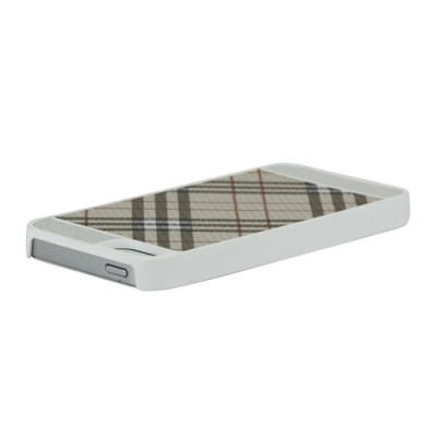„Burberry“ stiliaus šviesiai rudas Apple iPhone SE (5, 5s) dėklas (dėkliukas) / Priedai.lt