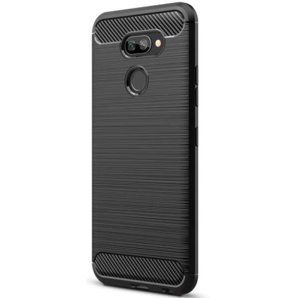„Carbon“ Kõva silikoon (TPU) kaaned - must (K40S)