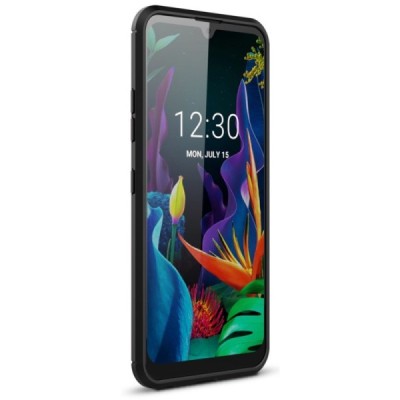 LG K40S Carbon kieto silikono TPU juodas dėklas - nugarėlė | Priedai.lt