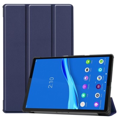 Lenovo Tab M10 Plus 10.3" (X606F) atverčiamas mėlynas odinis dėklas (sulankstomas) | Priedai.lt