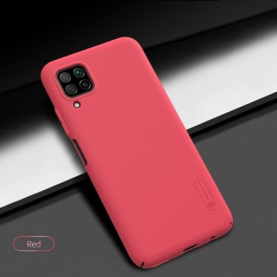 Huawei P40 Lite Nillkin Frosted Shield raudonas plastikinis dėklas, nugarėlė | Priedai.lt