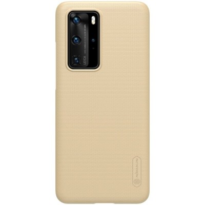 Huawei P40 Pro Nillkin Frosted Shield auksinis plastikinis dėklas, nugarėlė | Priedai.lt