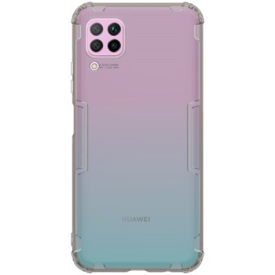 Huawei P40 Lite „Nillkin“ Nature skaidrus (permatomas) silikoninis TPU pilkas dėklas - nugarėlė | Priedai.lt