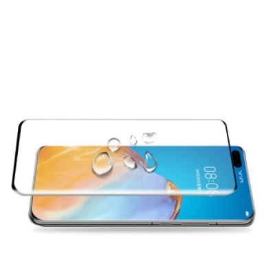 Huawei P40 Pro „Mocolo“ 9H Tempered Glass sustiprintos apsaugos juodas pilnai dengiantis apsauginis ekrano stiklas | Priedai.lt