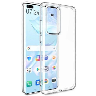 Huawei P40 kieto silikono TPU skaidrus dėklas - nugarėlė | Priedai.lt