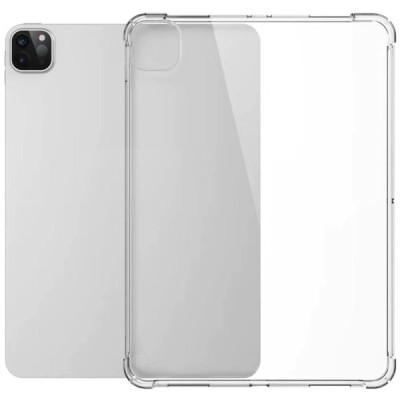 Apple iPad Pro 11 (2021 / 2020 / 2018 / Air 4 2020) sustiprintos apsaugos kieto silikono TPU skaidrus dėklas - nugarėlė | Prieda