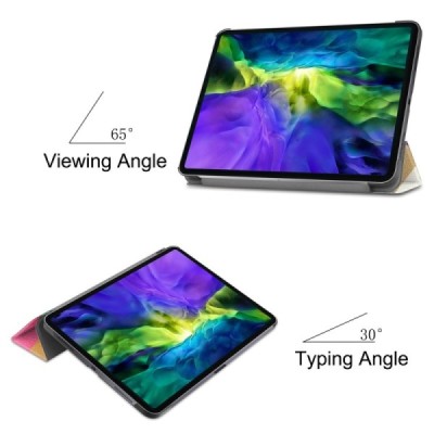 Apple iPad Pro 11 (2021 / 2020 / 2018) atverčiamas spalvotas „Cubes“ dėklas - knygutė | Priedai.lt