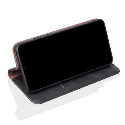 Deluxe atverčiamas juodas odinis OnePlus 8 Pro dėklas - knygutė | Priedai.lt