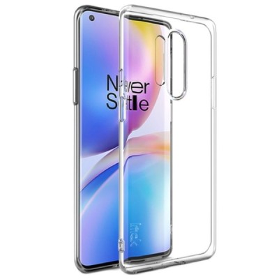 OnePlus 8 Pro „Imak“ kieto silikono TPU skaidrus dėklas - nugarėlė / Priedai.lt