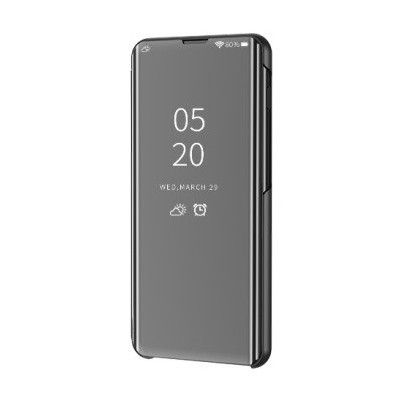 Huawei Nova 5T (Honor 20) plastikinis atverčiamas juodas dėklas / Priedai.lt