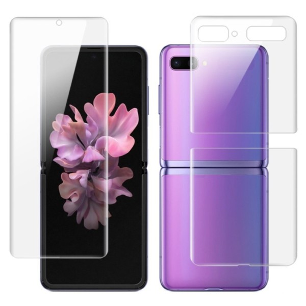 „Imak“ Hydrogel kaitsekiled ekraanile ja tagaküljele (täielik katvus) - läbipaistev (Galaxy Z Flip)