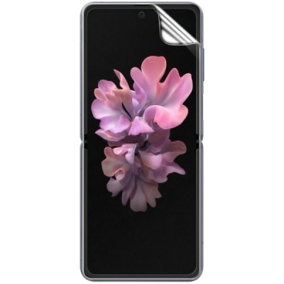 Samsung Galaxy Z Flip (F700) apsauginė skaidri (pilnai dengianti) ekrano ir nugarėlės plėvelė | Priedai.lt