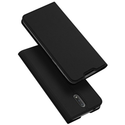 „Dux Ducis“ Skin serijos Nokia 2.3 juodas odinis atverčiamas dėklas / Priedai.lt
