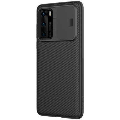 Huawei P40 „Nillkin“ CamShield juodas dėklas, nugarėlė su kameros apsauga | Priedai.lt