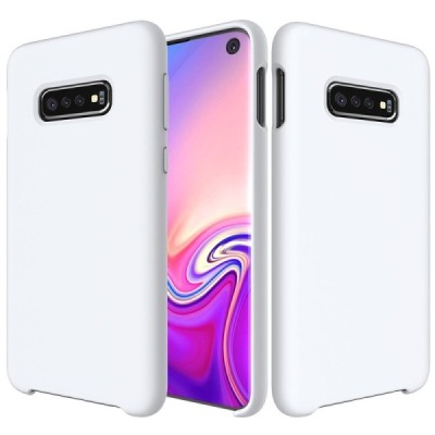 Samsung Galaxy S10e „Shell“ kieto silikono TPU baltas dėklas - nugarėlė | Priedai.lt