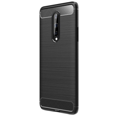 OnePlus 8 Carbon kieto silikono TPU juodas dėklas - nugarėlė / Priedai.lt