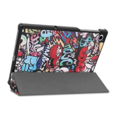 Lenovo Tab M10 Plus 10.3" (TB-X606F) atverčiamas spalvotas „Street Art“ dėklas - knygutė | Priedai.lt