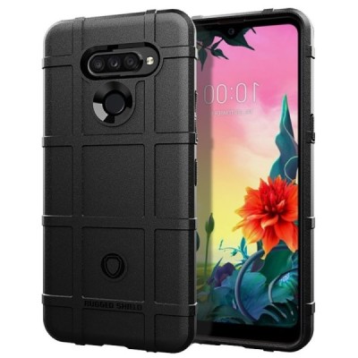 LG K50S (LM-X540) kieto silikono TPU juodas dėklas - nugarėlė / Priedai.lt
