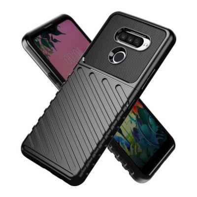 LG K50S (LM-X540) kieto silikono TPU juodas dėklas - nugarėlė / Priedai.lt