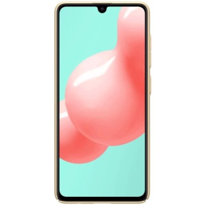 Samsung Galaxy A41 „Nillkin“ Frosted Shield auksinis plastikinis dėklas, nugarėlė | Priedai.lt