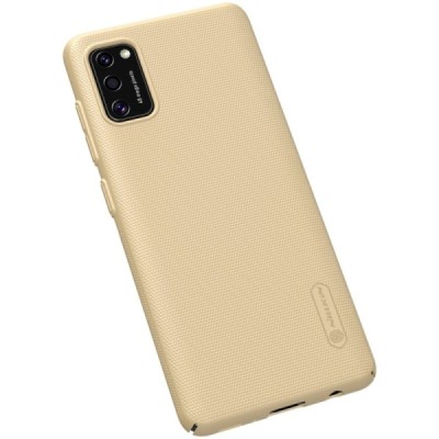 Samsung Galaxy A41 „Nillkin“ Frosted Shield auksinis plastikinis dėklas, nugarėlė | Priedai.lt