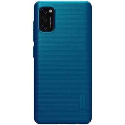 Samsung Galaxy A41 „Nillkin“ Frosted Shield mėlynas plastikinis dėklas, nugarėlė | Priedai.lt