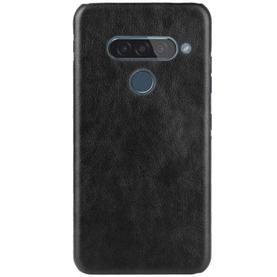 Soft Slim serijos LG G8s Thinq juodas odinis dėklas - nugarėlė | Priedai.lt