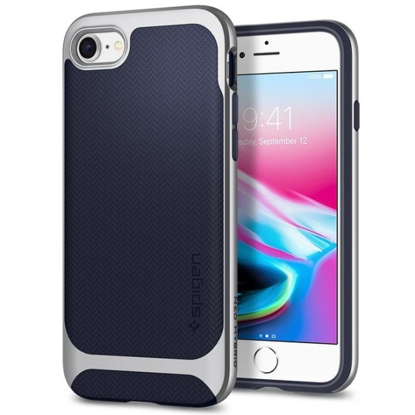 „Spigen“ Neo Hybrid Herringbone kaaned - sinine (iPhone 7 / 8 / SE 2020 / SE 2022)
