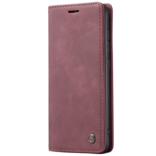 „CaseMe“ Retro Tugev tahke kaaned - burgundi (Galaxy A51)
