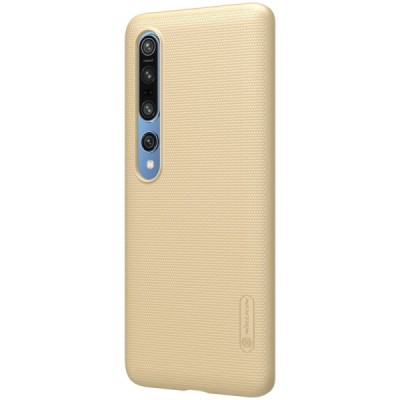 Xiaomi Mi 10 (Mi 10 Pro) Nillkin Frosted Shield auksinis plastikinis dėklas | Priedai.lt