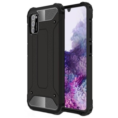 Samsung Galaxy A41 (A415F) sustiprintos apsaugos dėklas - juodas | Priedai.lt