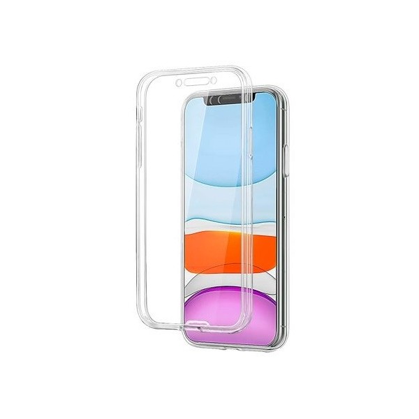 Täielik katvus TPU kaaned - läbipaistev (iPhone 11)