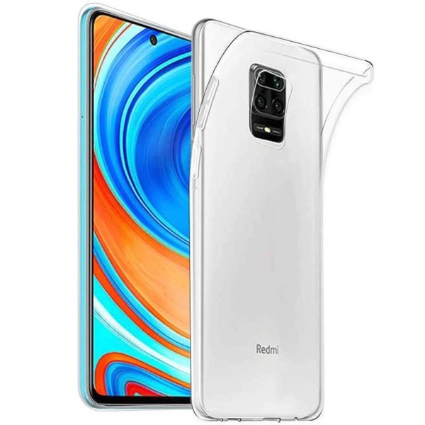 Kõva silikoon (TPU) kaaned - läbipaistev (Redmi Note 9 Pro)
