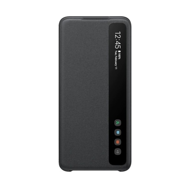 „Samsung“ Smart Clear View Cover tahke kaaned - must (Galaxy S20)