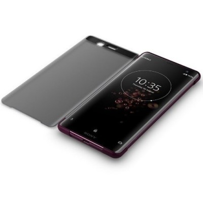 Sony Xperia XZ3 originalus Style Cover Touch atverčiamas juodas dėklas | Priedai.lt