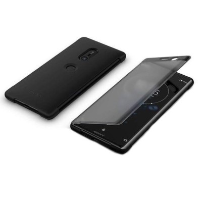 Sony Xperia XZ3 originalus Style Cover Touch atverčiamas juodas dėklas | Priedai.lt