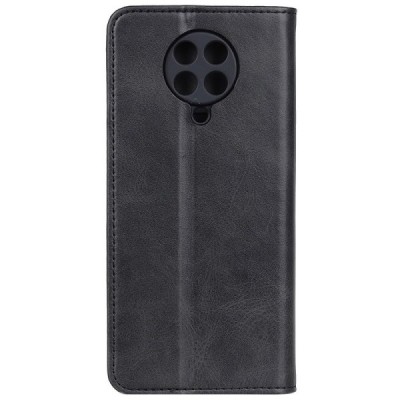 Xiaomi Poco F2 Pro „Split“ juodas odinis atverčiamas dėklas - knygutė | Priedai.lt